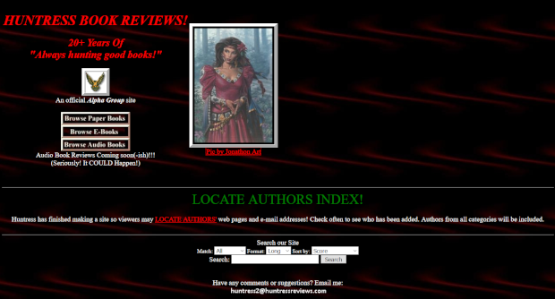 Screenshot of main page of Huntress Reviews